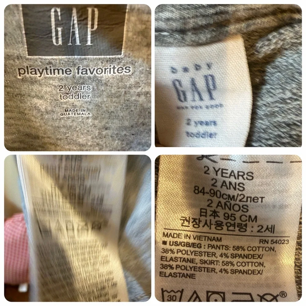 Baby GAP Toddler Girls Long Sleeve Tee and Matching Pants Set Size 2T